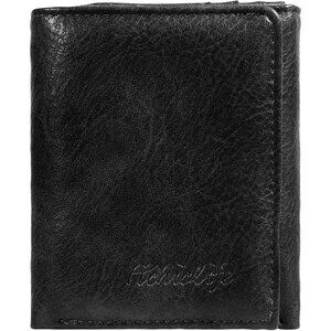 Men's Black Wallet Card Classic Leather Design Durable Multiple Front Pocket
